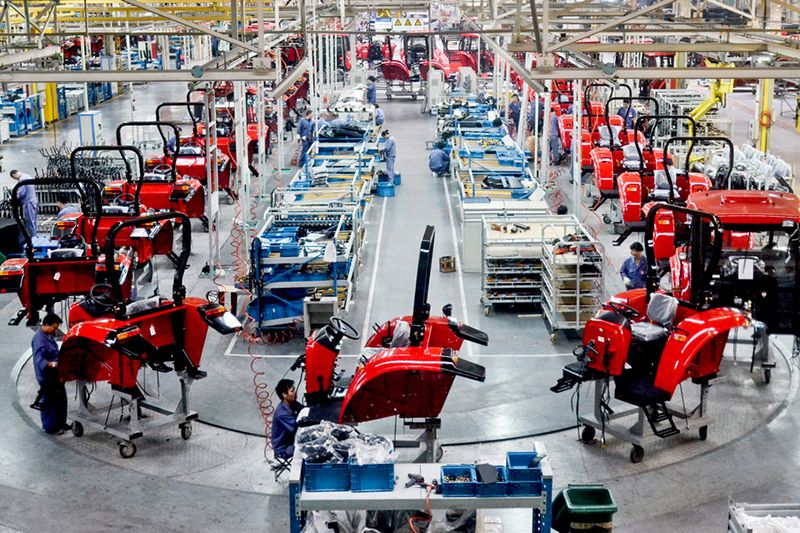 Tractor production lines