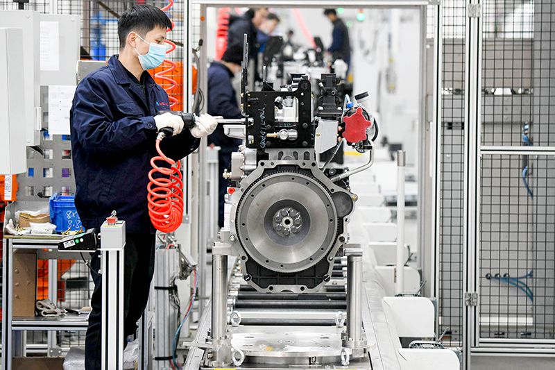 Diesel engine production lines