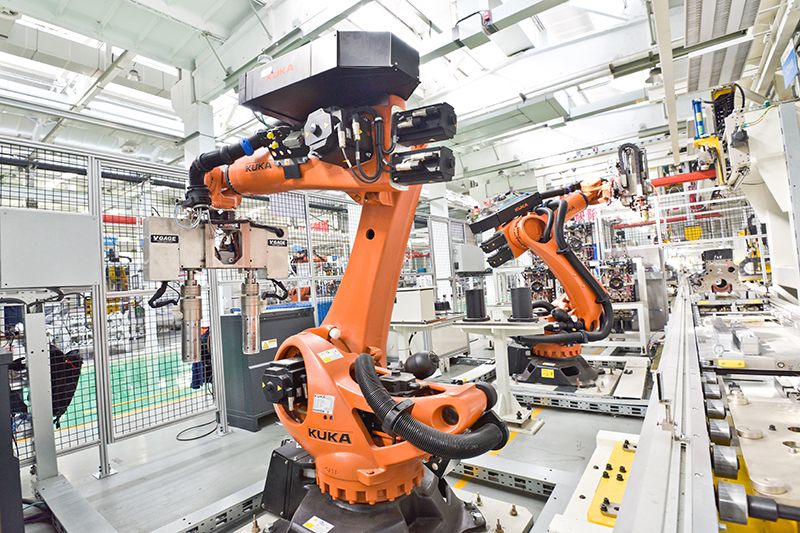 Automatic production lines of diesel engines